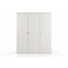 Armoire 3 portes CAPUCINE - MDF, blanc