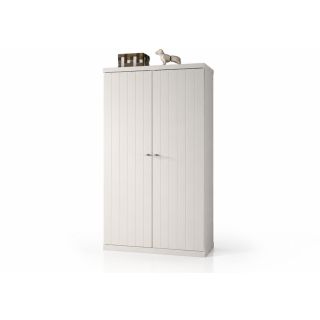 Armoire 2 portes CAPUCINE - MDF, blanc