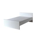 Lit CAPUCINE 120 x 200 cm - MDF, blanc