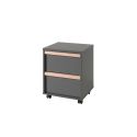 Caisson de bureau BERT - Panneaux de particules, anthracite