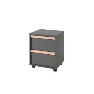 Caisson de bureau BERT - Panneaux de particules, anthracite