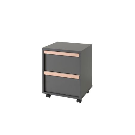 Caisson de bureau BERT - Panneaux de particules, anthracite