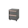 Caisson de bureau BERT - Panneaux de particules, anthracite