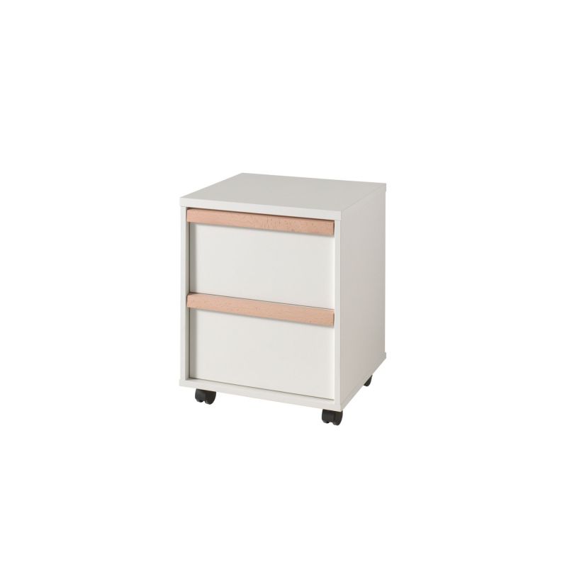 Caisson de bureau BERT - Panneaux de particules, blanc