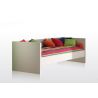 Lit capitaine DOROTHY 90 x 200 cm - MDF, blanc