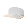 Étagère murale (45 cm) SATSUKI - Pin massif et MDF, gris