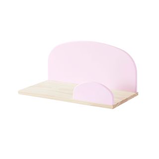 Étagère murale (45 cm) SATSUKI - Pin massif et MDF, rose