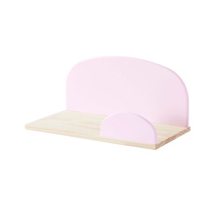 Étagère murale (45 cm) SATSUKI - Pin massif et MDF, rose