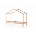 Lit cabane sans grille SEBASTIEN 90 x 200 cm - Pin massif, nature