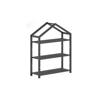 Bibliothèque SEBASTIEN - Pin massif, anthracite