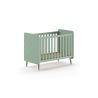 Lit bébé GASPARD 60 x 120 cm - Pin massif et MDF, vert olive