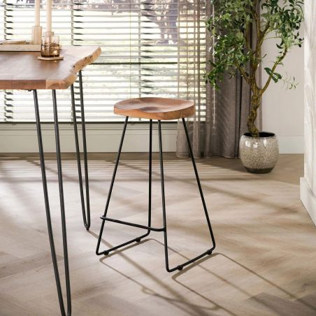 Tabouret bar CASSIE naturel