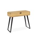 Console TOKYO - Chêne naturel, décor chevron