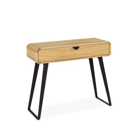 Console TOKYO - Chêne naturel, décor chevron