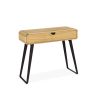 Console TOKYO - Chêne naturel, décor chevron