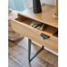 Console TOKYO - Chêne naturel, décor chevron