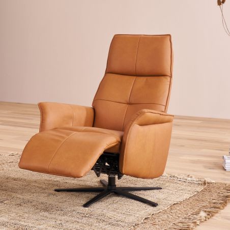 Fauteuil relax manuel en cuir QUARTETT JOKER 9361 de la marque HIMOLLA