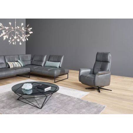 Fauteuil relax manuel en cuir QUARTETT JOKER 9361 de la marque HIMOLLA