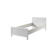 Chambre enfant complète ALCESTE blanche avec lit 90 cm, armoire 100 cm et chevet