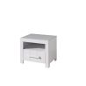 Chambre enfant complète ALCESTE blanche avec lit 90 cm, armoire 100 cm et chevet