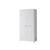 Chambre enfant complète ALCESTE blanche avec lit 90 cm, armoire 100 cm et chevet
