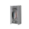 Chambre enfant complète ALCESTE blanche avec lit 90 cm, armoire 100 cm et chevet