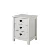 Chambre enfant complète CELESTINE blanche avec lit 90 cm, armoire 110 cm et chevet