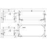 Chambre enfant complète CELESTINE blanche avec lit 90 cm, armoire 110 cm et chevet