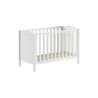 Chambre bébé complète CELESTINE blanche avec lit 60 x 120 cm, commode à langer 90 cm et armoire 110 cm