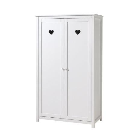 Chambre bébé complète CELESTINE blanche avec lit 60 x 120 cm, commode à langer 90 cm et armoire 110 cm