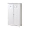 Chambre bébé complète CELESTINE blanche avec lit 60 x 120 cm, commode à langer 90 cm et armoire 110 cm
