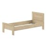 Chambre enfant complète COLIN chêne avec lit 90 cm, armoire 100 cm et chevet