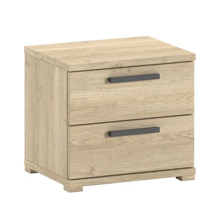 Chambre enfant complète COLIN chêne avec lit 90 cm, armoire 100 cm et chevet