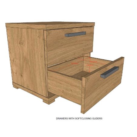 Chambre enfant complète COLIN chêne avec lit 90 cm, armoire 100 cm et chevet