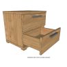 Chambre enfant complète COLIN chêne avec lit 90 cm, armoire 100 cm et chevet