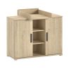 Chambre bébé complète COLIN chêne avec lit évolutif 60 x 120 cm, commode à langer 116 cm et armoire 100 cm