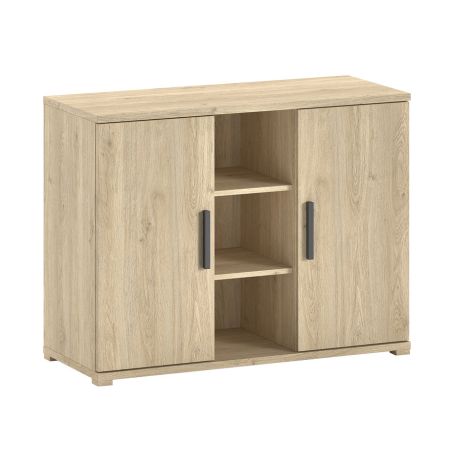 Chambre bébé complète COLIN chêne avec lit évolutif 60 x 120 cm, commode à langer 116 cm et armoire 100 cm