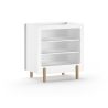 Chambre bébé complète FANETTE blanche avec lit 60 x 120 cm, table à langer 88 cm et armoire 88 cm