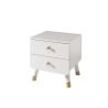 Chambre enfant complète GASPARD blanche avec lit 90 cm, armoire 100 cm et chevet