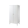 Chambre enfant complète GASPARD blanche avec lit 90 cm, armoire 100 cm et chevet