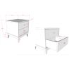 Chambre enfant complète PAZU noyer avec lit 90 cm, armoire 100 cm et chevet
