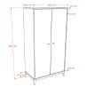Chambre enfant complète PAZU noyer avec lit 90 cm, armoire 100 cm et chevet