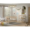 Chambre bébé complète RUFUS naturelle avec lit 60 x 120 cm et table à langer 80 cm