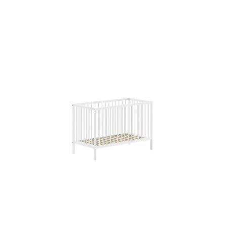 Chambre bébé complète RUFUS blanche avec lit 60 x 120 cm et table à langer 80 cm
