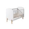 Chambre bébé complète SATSUKI blanche avec lit 60 x 120 cm, commode à langer 90 cm et armoire 90 cm