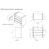Chambre bébé complète SATSUKI blanche avec lit 60 x 120 cm, commode à langer 90 cm et armoire 90 cm