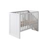 Chambre bébé complète ALCESTE blanche avec lit 60 x 120 cm, commode à langer 100 cm et armoire 100 cm