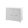 Chambre bébé complète ALCESTE blanche avec lit 60 x 120 cm, commode à langer 100 cm et armoire 100 cm