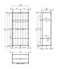 Chambre bébé complète ALCESTE blanche avec lit 60 x 120 cm, commode à langer 100 cm et armoire 100 cm