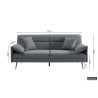 Canapé-lit 199 cm SORBIER en tissu